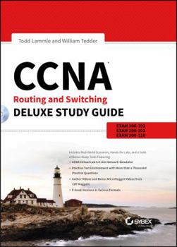 Hardcover CCNA Routing and Switching Deluxe Study Guide: Exams 100-101, 200-101, and 200-120 Book