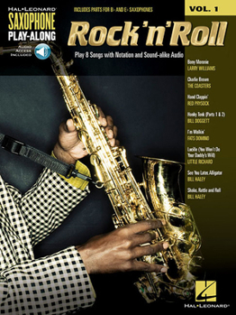 Paperback Rock 'n' Roll - Saxophone Play-Along Vol. 1 Book/Online Audio [With CD (Audio)] Book
