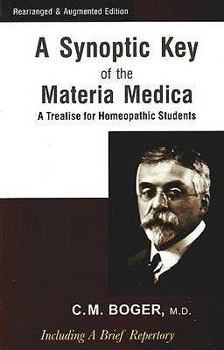 Paperback A Synoptic Key of the Materia Medica Book