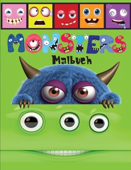 Paperback Monsters Malbuch: Ein gruseliges und lustiges Mal-und Activity-Buch für Kinder mit Monster-Alphabet [German] Book