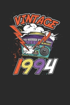 Vintage 1994: Dotted Bullet Notebook – Birthday Gift or Anniversary Gift Idea