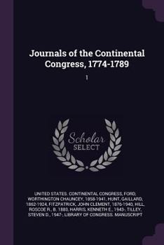 Paperback Journals of the Continental Congress, 1774-1789: 1 Book