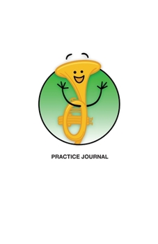 Paperback Brass in Color Notebooks: Practice Journal - Trumpet, Green Book