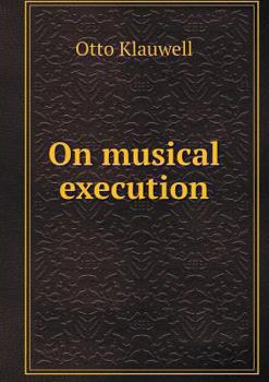 Paperback On musical execution Book