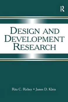 Hardcover Design and Development Research: Methods, Strategies, and Issues Book