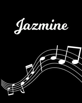 Jazmine: Sheet Music Note Manuscript Notebook Paper | Personalized Custom First Name Initial J | Musician Composer Instrument Composition Book | 12 ... Guide | Create Compose & Write Creative Songs