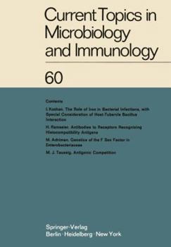 Paperback Current Topics in Microbiology and Immunology: Ergebnisse Der Mikrobiologie Und Immunitätsforschung Book