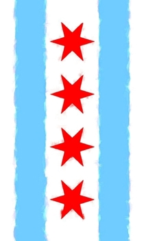 Hardcover Chicago Flag Watercolor Journal Book