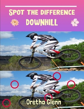 Paperback Spot the difference Downhill: Picture puzzles for adults Can You Really Find All the Differences? Book