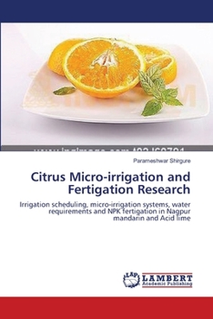 Paperback Citrus Micro-irrigation and Fertigation Research Book