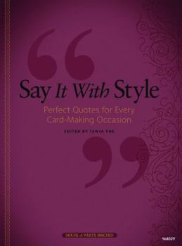 Paperback Say It with Style Book