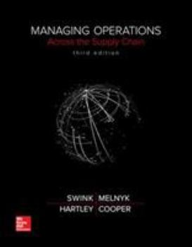 Hardcover Managing Operations Across the Supply Chain Book