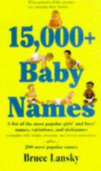 Hardcover 15,000+ Baby Names Book