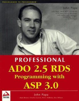 Paperback Professional ADO 2.5 Rds Programming with ASP 3.0 Book