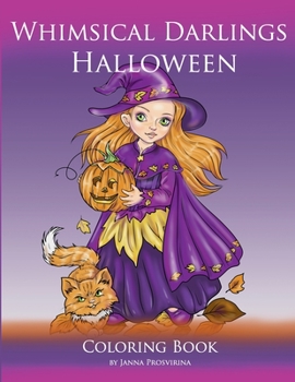 Paperback Whimsical Darlings Halloween: Coloring Book