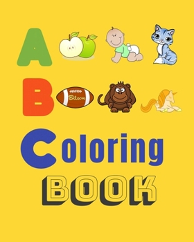 Paperback ABC Coloring Book: Alphabet coloring kids book