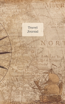 Paperback Travel Journal, World Map Book