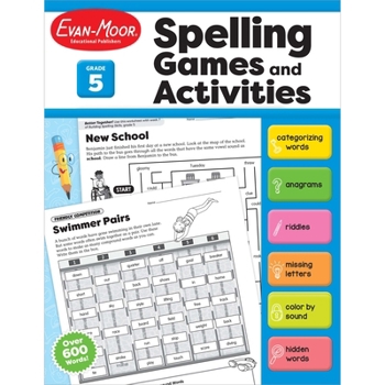 Paperback Spelling Games and Activities, Grade 5 Book