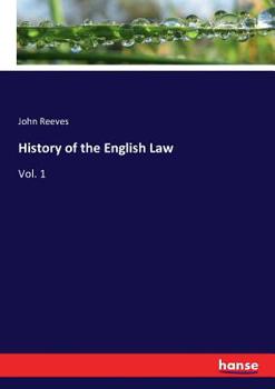 Paperback History of the English Law: Vol. 1 Book