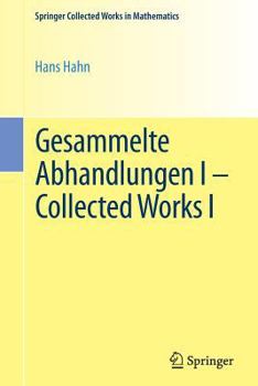 Paperback Gesammelte Abhandlungen I - Collected Works I [German] Book