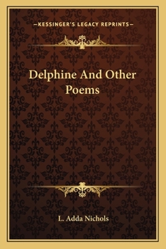 Paperback Delphine And Other Poems Book