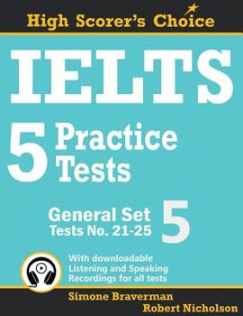 Paperback IELTS 5 Practice Tests, General Set 5: Tests No. 21-25 Book