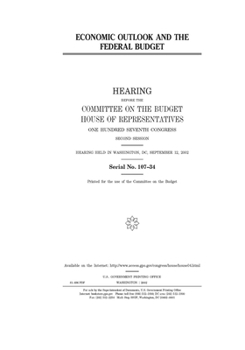 Paperback Economic outlook and the federal budget Book