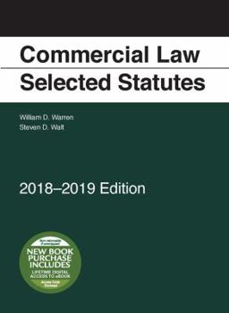 Paperback Commercial Law, Selected Statutes, 2018-2019 Book