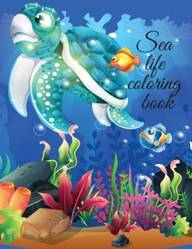 Paperback Sea life coloring book