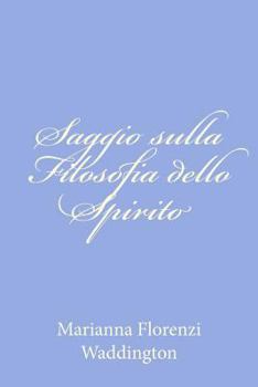 Paperback Saggio sulla Filosofia dello Spirito [Italian] Book