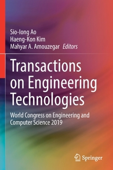 Paperback Transactions on Engineering Technologies: World Congress on Engineering and Computer Science 2019 Book