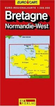 Map France Map Brittany/Normandy West [German] Book
