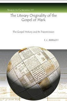 Paperback The Literary Originality of the Gospel of Mark Book