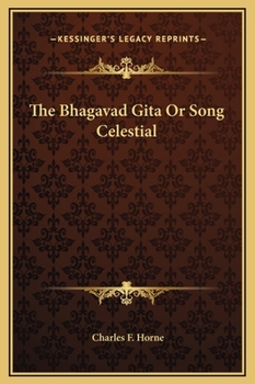 Hardcover The Bhagavad Gita Or Song Celestial Book
