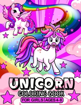 Paperback Unicorn Coloring Book For Girls Ages 4-8 [French] Book