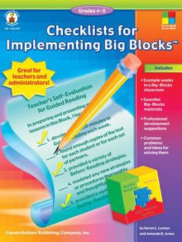 Paperback Checklists for Implementing Big Blocks(tm), Grades 4 - 8 Book