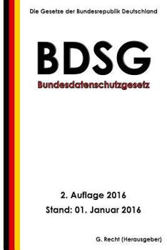 Paperback Bundesdatenschutzgesetz (BDSG), 2. Auflage 2016 [German] Book