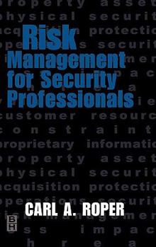 Hardcover Risk Management for Security Professionals Book