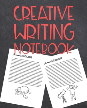 Paperback Creative Writing Notebook: Story Starting Writing and Drawing Book for Kids Book