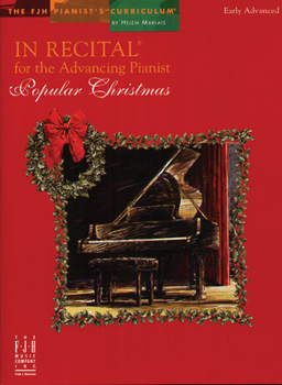 Paperback In Recital for the Advancing Pianist, Popular Christmas Book