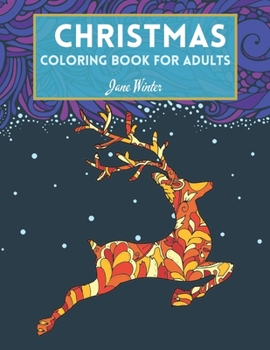 Paperback Christmas Coloring Book for Adults: An Adult Coloring Book with Easy, and Relaxing Designs Book