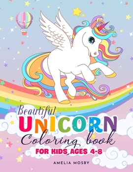 Paperback Beautiful Unicorn Coloring Book for Kids Ages 4-8 Book