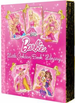 Hardcover Barbie Little Golden Book Library Book