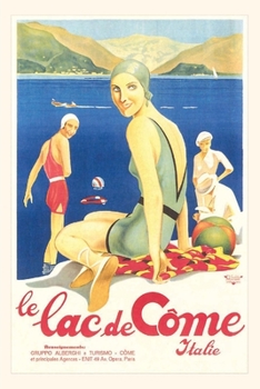 Paperback Vintage Journal Lake Como Travel Poster Book