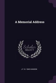 Paperback A Memorial Address Book