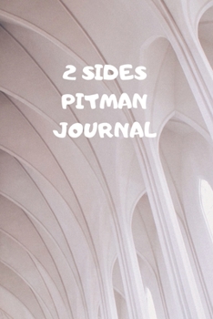 2 SIDES: 90 PAGES OF 6 X 9 INCH BOUND PITMAN COLLEGE RULED HALF AND HALF VERTICAL SEPARATION WHITE PAGES