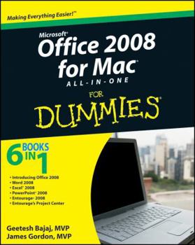 Paperback Office 2008 for Mac All-In-One for Dummies Book