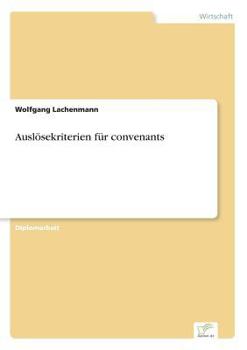 Paperback Auslösekriterien für convenants [German] Book