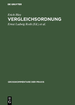 Hardcover Vergleichsordnung [German] Book