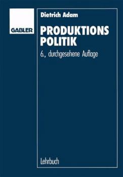 Paperback Produktionspolitik [German] Book
